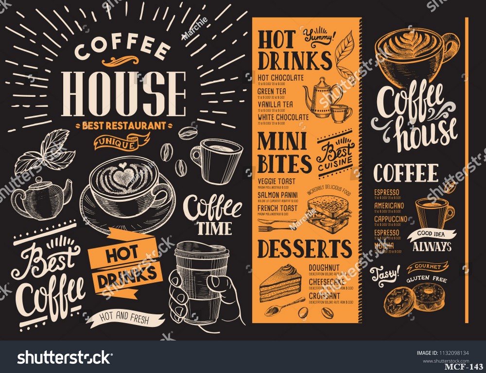 Tranh dán tường quán cà phê MCF-143